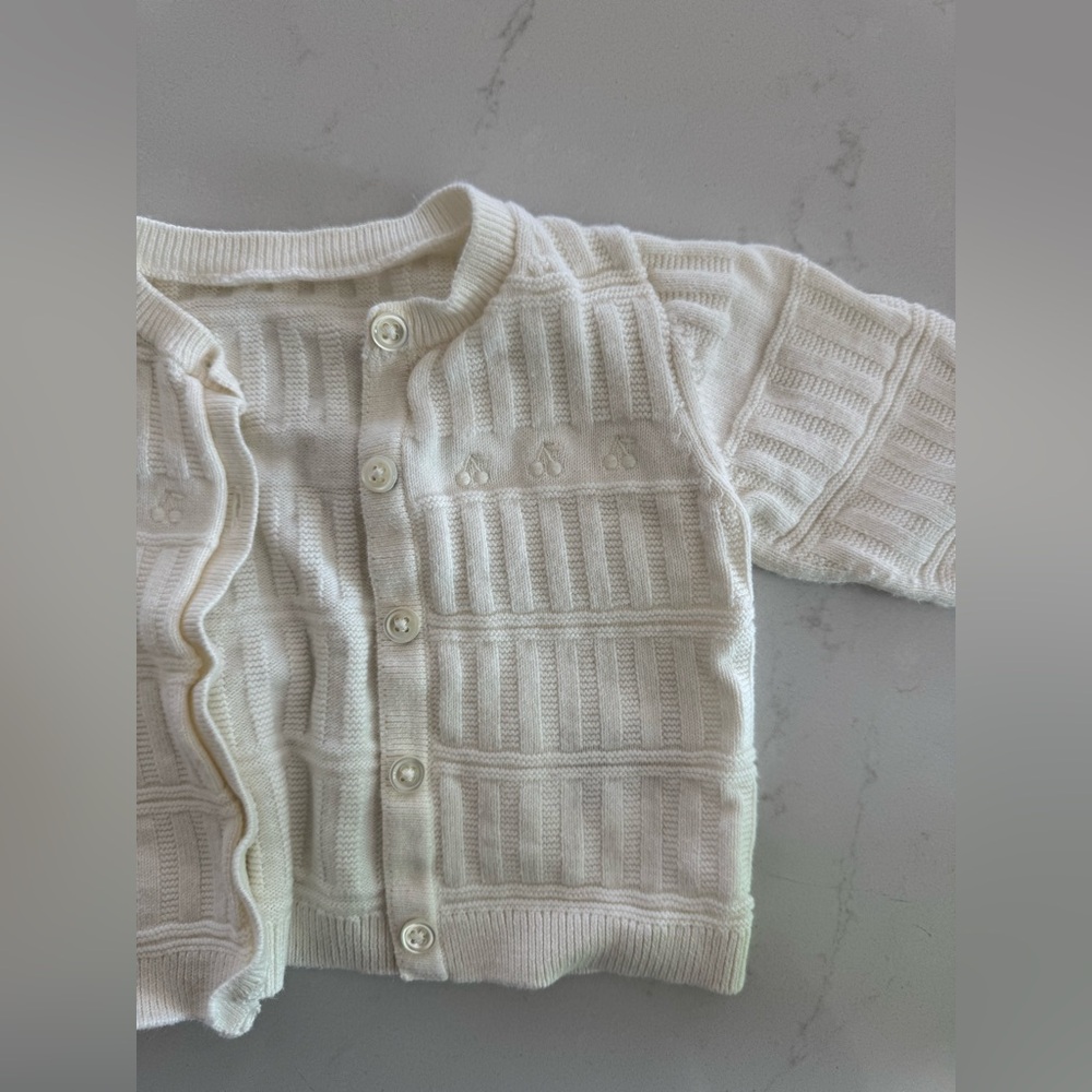 Bonpoint Cream Knit Sweater for Kids